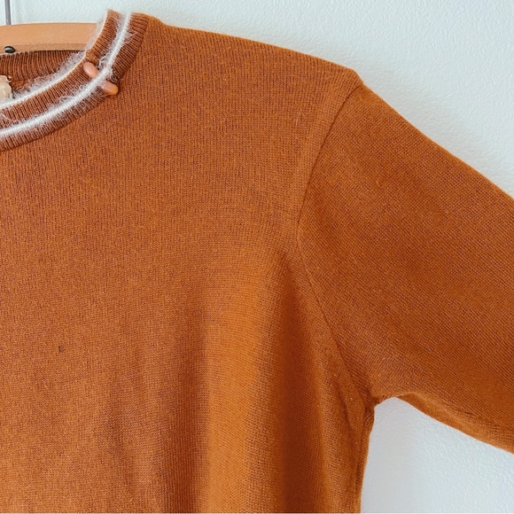 Jantzen Sweaters - Jantzen vintage 60’s brown ringer short sleeve sweater size‎ M